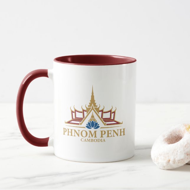 Mug Phnom Penh Cambodge Asie du Sud-Est (Avec donut)