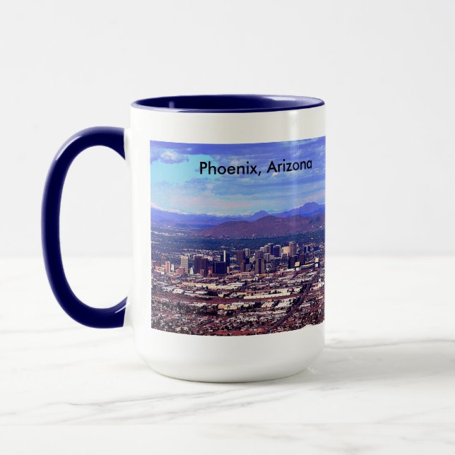 Mug Phoenix Arizona Skyline en journée (Gauche)