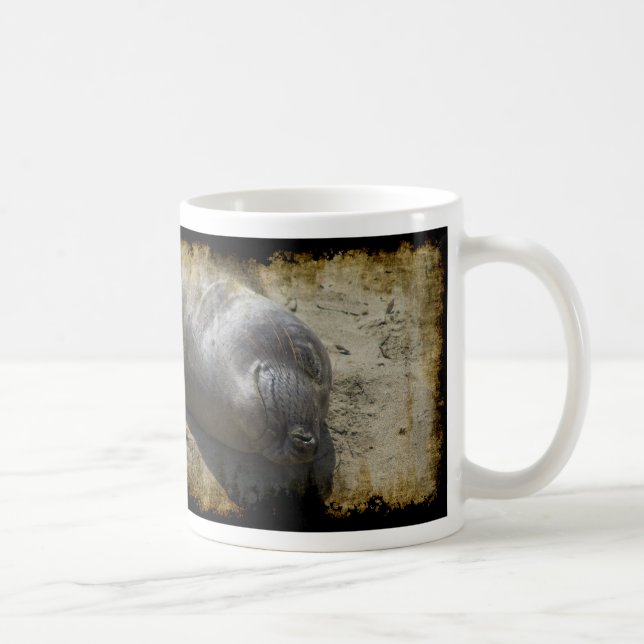 Mug Phoque d'éléphant de sourire (Droite)