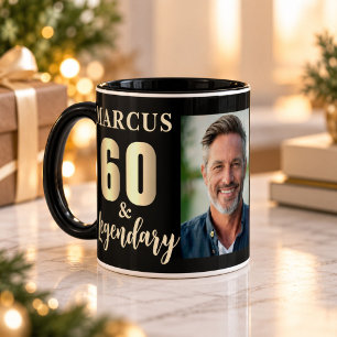 Mug Photo 60 & Légendaire Or 60e Anniversaire