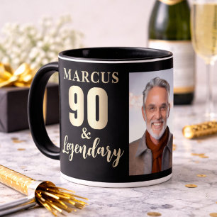 Mug Photo 90 ans et légendaire en or
