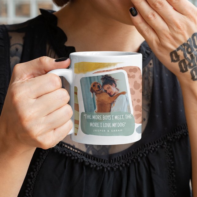 Mug Photo abstrait de maman chien drôle  (Créateur téléchargé)