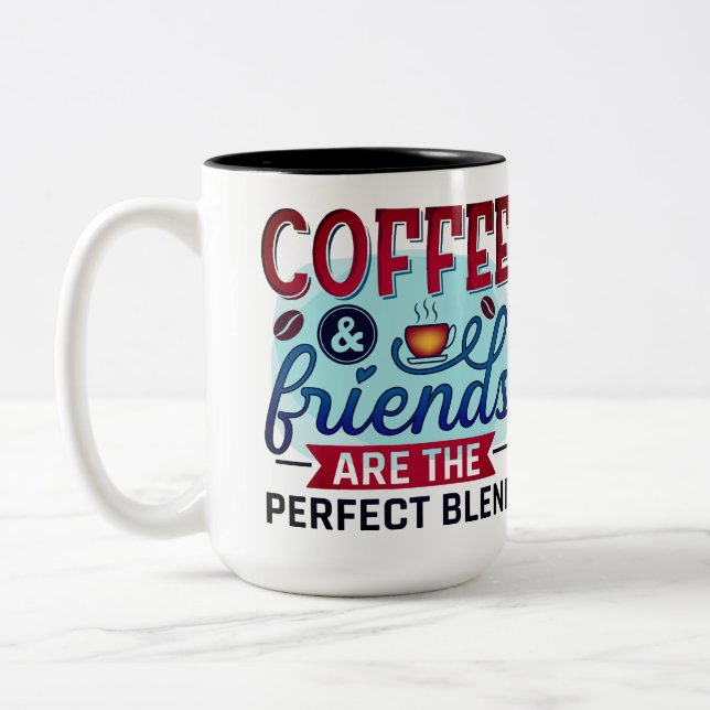 Mug Photo Amis du café mélange parfait (Gauche)