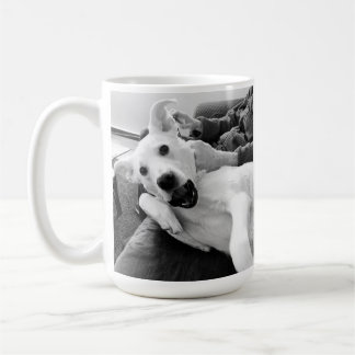 Mug Photo amusante de Happy Dog B & W Photography