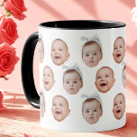 Mug Photo bébé personnalisée moderne mignonne bébé vis<br><div class="desc">Funny Custom Face Photo Cute Baby Face 2 Photos, Remplacez le visage par votre photo préférée (assurez-vous de recadrer autant que possible sur le visage et utilisez une application pour enlever l'arrière - plan) et personnalisez cette tasse drôle avec votre enfant, mari, animal ou petit ami dessus! Aussi une surprise...</div>