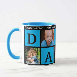 Mug Photo BEST DADDY Collage Coffee Fête des pères B