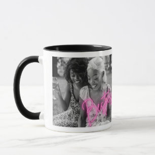 Mug Photo "Besties" personnalisées en noir et blanc