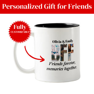 Mug photo BFF – Cadeau personnalisé pour amis