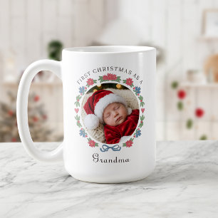 Mug Photo Bleu Rouge Folklorique Nordique 1er Noël Gra