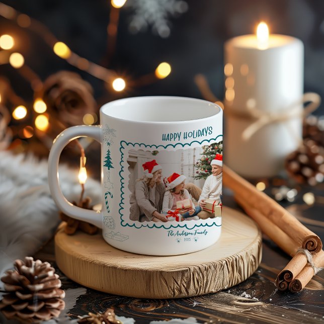 Mug Photo Caprice Fantaisie Doodle Fêtes (Créateur téléchargé)