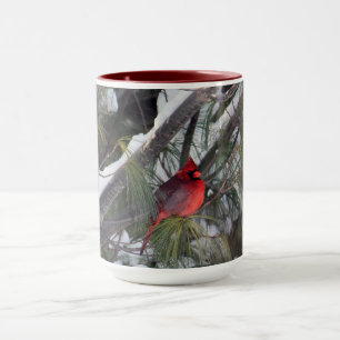 Mug Photo Cardinal Pine des neiges