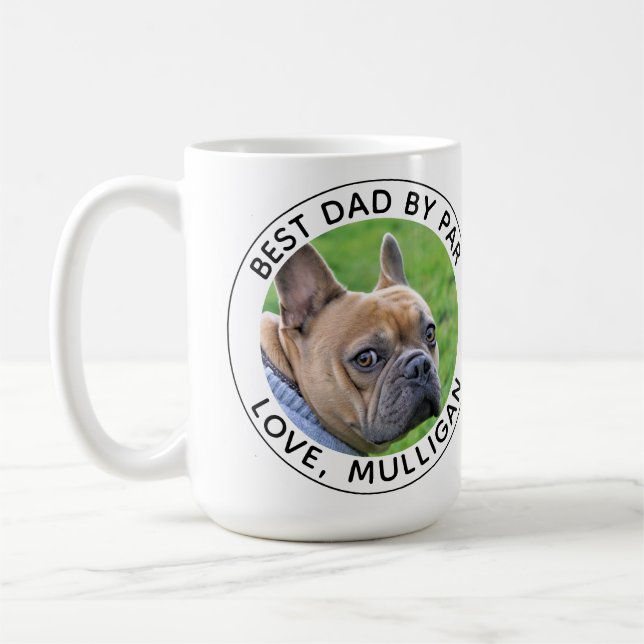 Mug Photo Chien Personnalisé Meilleur Papa Par Par Bla (Gauche)