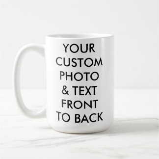 MUG PHOTO classique 15oz personnalisé