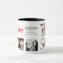 PHOTO COLLAGE 1er 5e 15e anniversaire Moderne