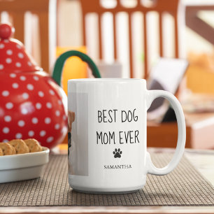Mug Photo Collage moderne Meilleur Chien Maman Jamais