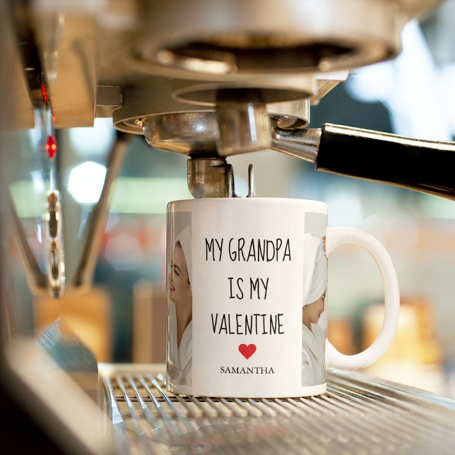 Mug Photo Collage | Mon Grand-Père Est Mon Cadeau Vale (Créateur téléchargé)