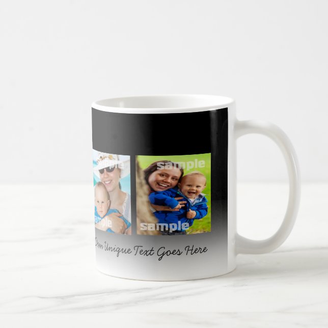 Mug Photo Collage Texte Photo personnalisée do-it-your (Droite)