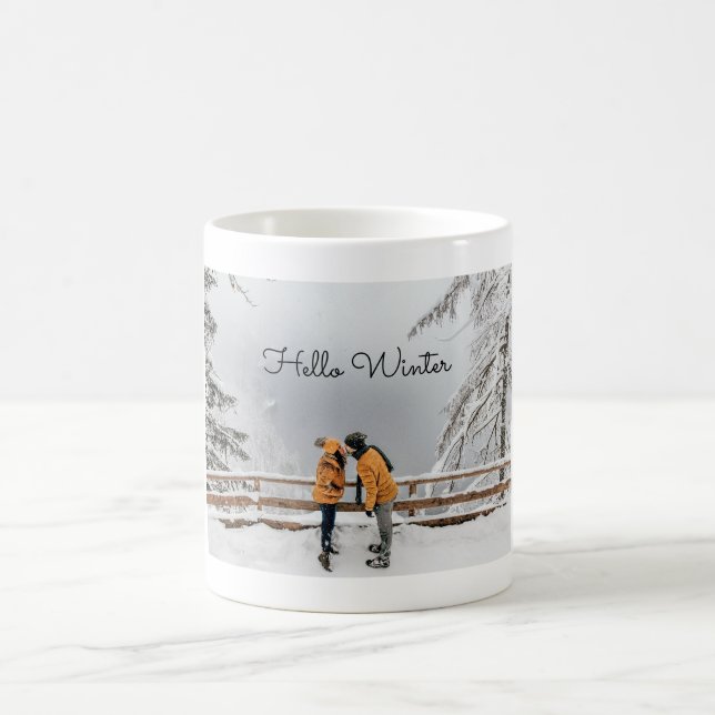 Mug Photo Couple d'hiver (Centre)