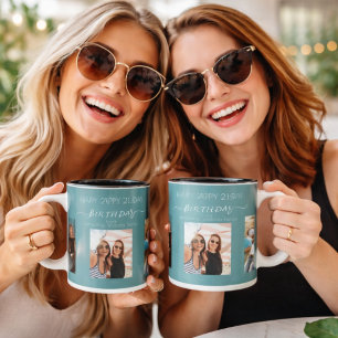Mug Photo d'anniversaire noms des meilleures amies ver