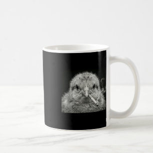 Mug Photo d'art drôle de poulette qui fume une cigaret