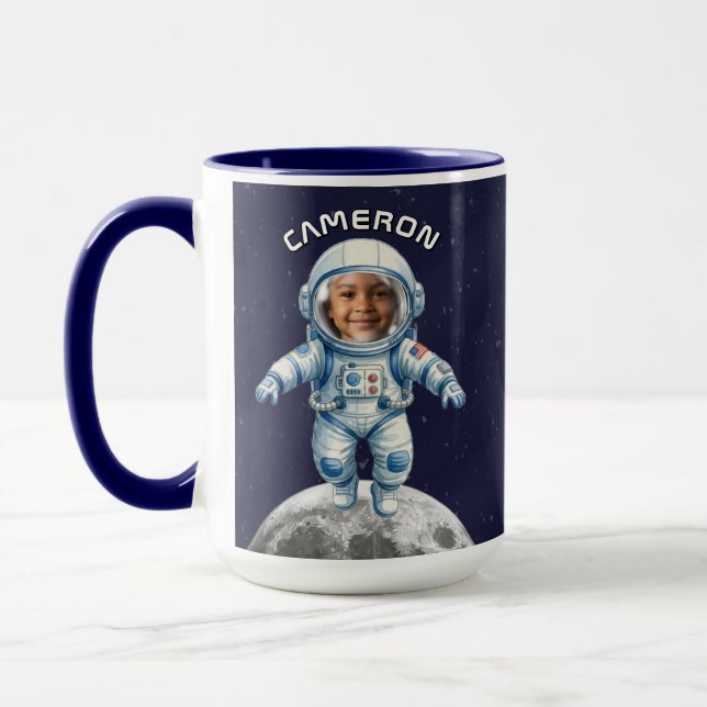 Mug Photo d'astronaute espace extra-atmosphérique Lune (Gauche)