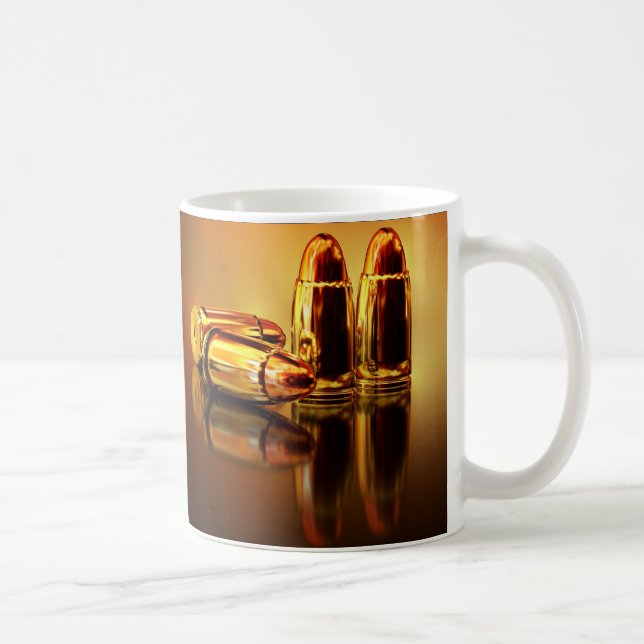 Mug Photo de balles d'or personnalisées (Droite)