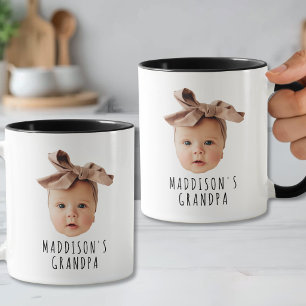 Mug Photo de Bébé sur Papy Personnalisé