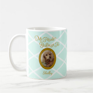 Mug Photo de Caniche Personnalisé Mon Cœur Appartien