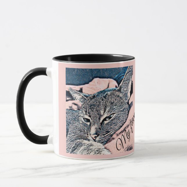 Mug Photo de chat, chat, Animaux de compagnie, chat dr (Gauche)