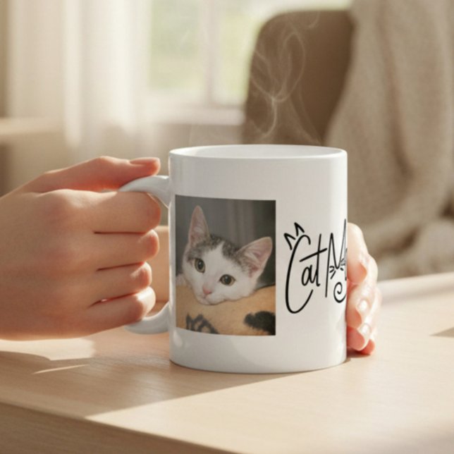 Mug Photo de chat domestique (Créateur téléchargé)