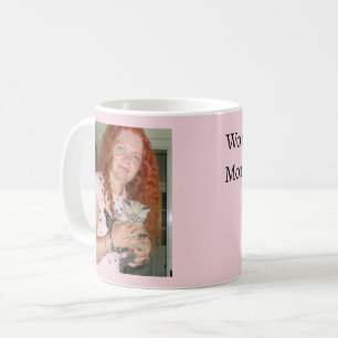 Mug Photo de chat et de propriétaire, Meilleure maman 