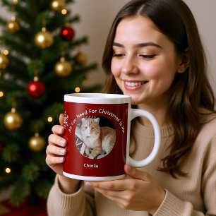 Mug Photo de chat personnalisé tout ce dont vous avez
