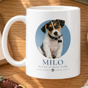 Mug Photo de chien drôle personnalisé & nom