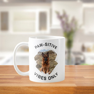 Mug Photo de chien GSD avec des vibrations positives