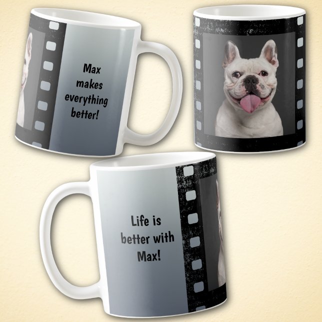 Mug Photo de chien personnalisé (Capture your favorite pet photo on this custom mug. Add name or fun quote to make it your own. )