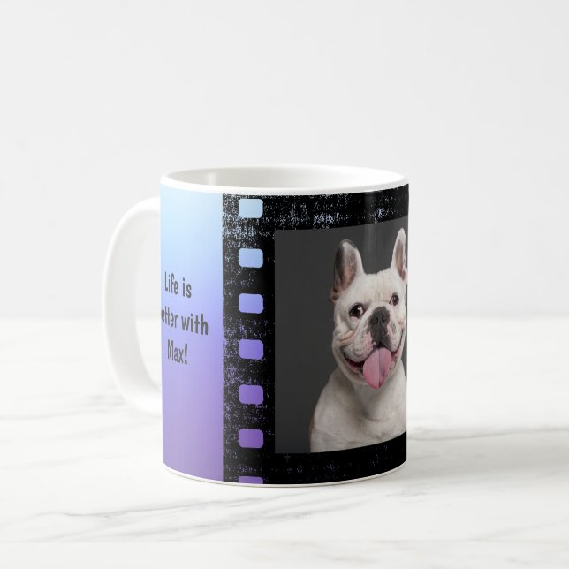 Mug Photo de chien personnalisée (Devant gauche)