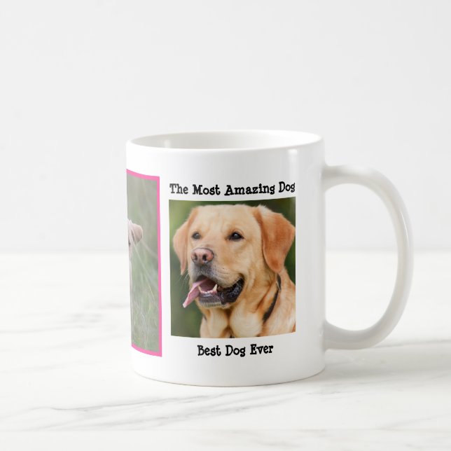 Mug Photo de chien personnalisée - Meilleur chien jama (Droite)