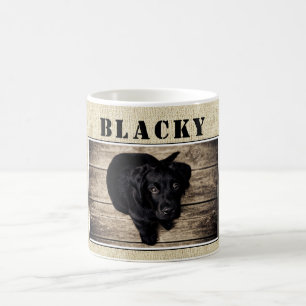 Mug Photo de Chien rustique mignon et nom du Chien