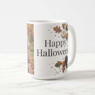 Mug Photo de citrouille d'automne Halloween minimalist