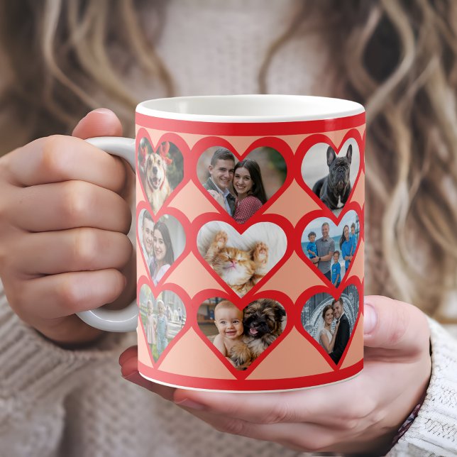 Mug Photo de cœur personnalisée (Créateur téléchargé)