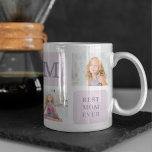 Mug Photo de collage moderne Meilleure mère Ever Purpl<br><div class="desc">Photo De Collage Moderne Best Mom Ever Purple Cadeau. Meilleur cadeau personnalisé pour la journée des mères,  la journée de la femme ou l'anniversaire de maman. Surprenez Maman avec un cadeau qui est aussi Extraordinaire qu’elle.</div>