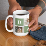 Mug Photo de collection moderne et cadeau de Fête des<br><div class="desc">Une photo de collage moderne est une façon créative de célébrer et d'honorer quelqu'un de spécial dans votre vie, comme votre père, sur la Fête des pères. Il s'agit de compiler diverses photos et de les organiser ensemble de manière visuellement attrayante pour créer une composition cohésive et significative. Pour créer...</div>