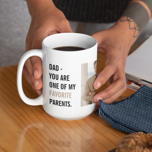 Mug Photo de collection moderne et cadeau de Fête des  (Créateur téléchargé)