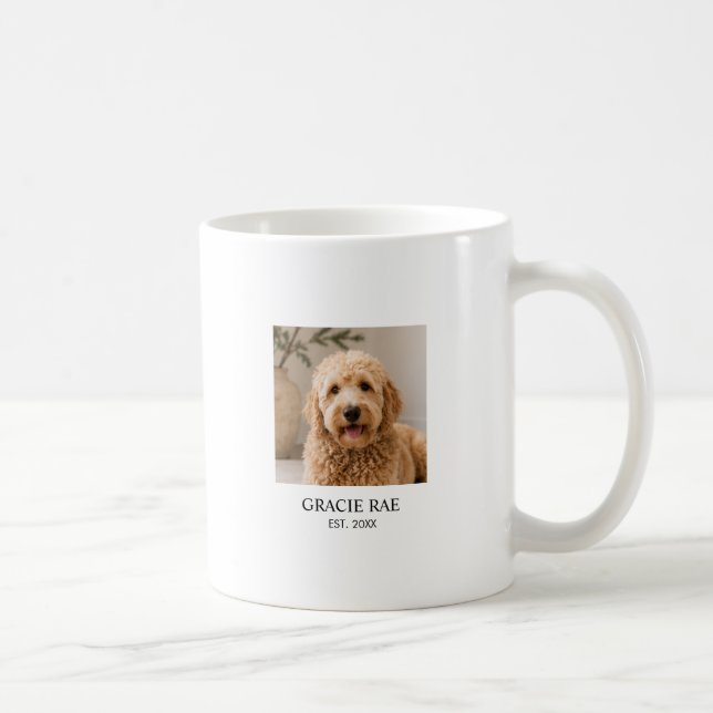 Mug Photo de compagnie moderne personnalisée (Droite)