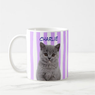 Mug Photo de compagnie personnalisée Maman de chat Amo