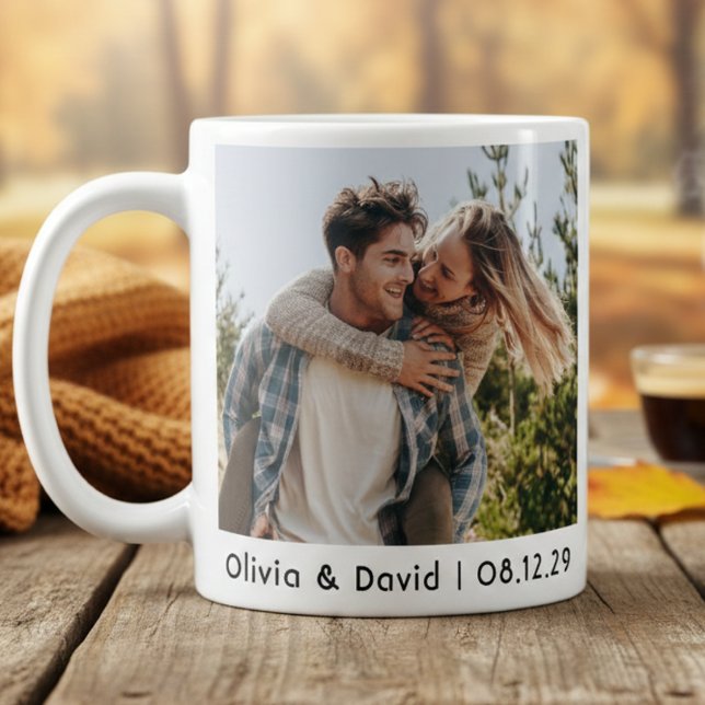 Mug Photo de couple de mariage heureux (Créateur téléchargé)