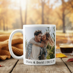 Mug Photo de couple de mariage heureux