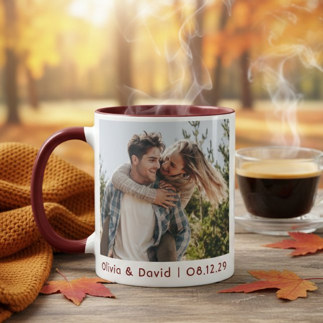 Mug Photo de couple de mariage heureux (Créateur téléchargé)