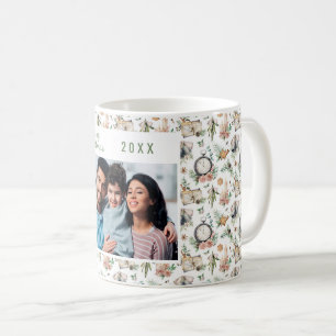 Mug Photo de famille de Noël motif vintage
