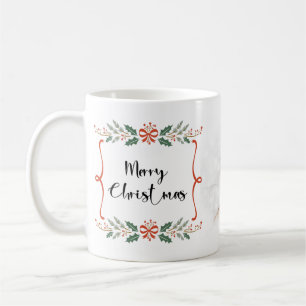 Mug Photo de famille de Noël personnalisée